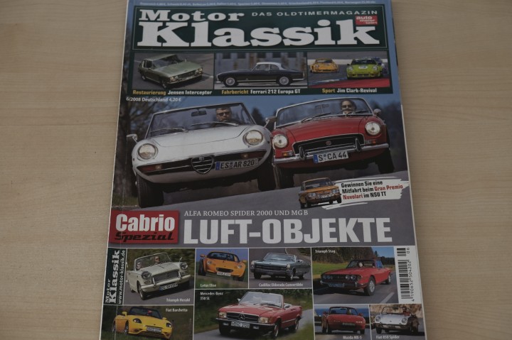 Deckblatt Motor Klassik (06/2008)